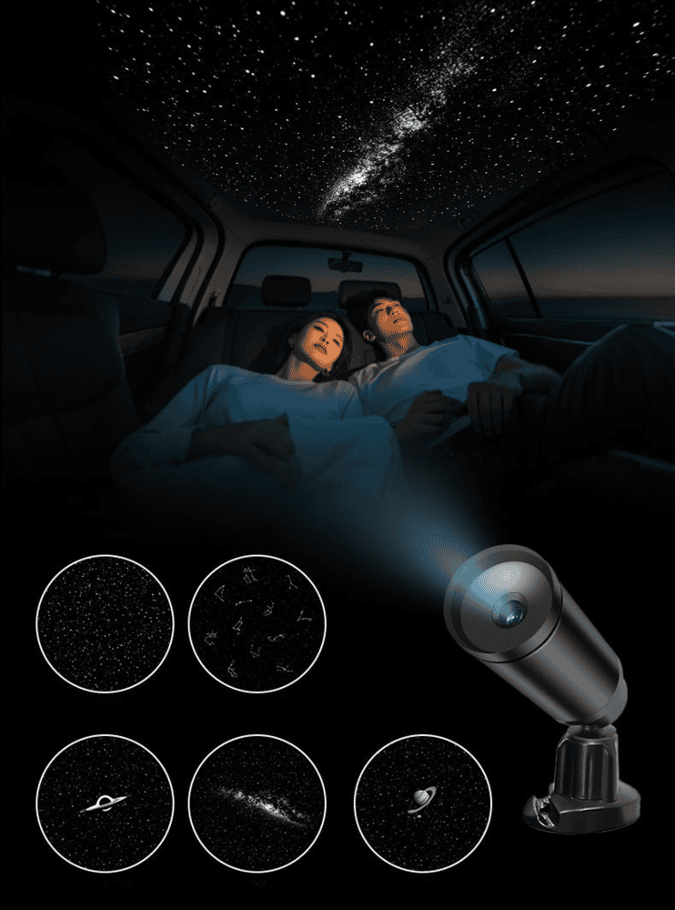 Starry Sky Sunroof Projector Ambient Lighting for Tesla丨 Galaxy Lighting Effect