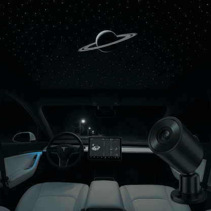 Starry Sky Sunroof Projector Ambient Lighting for Tesla丨 Galaxy Lighting Effect