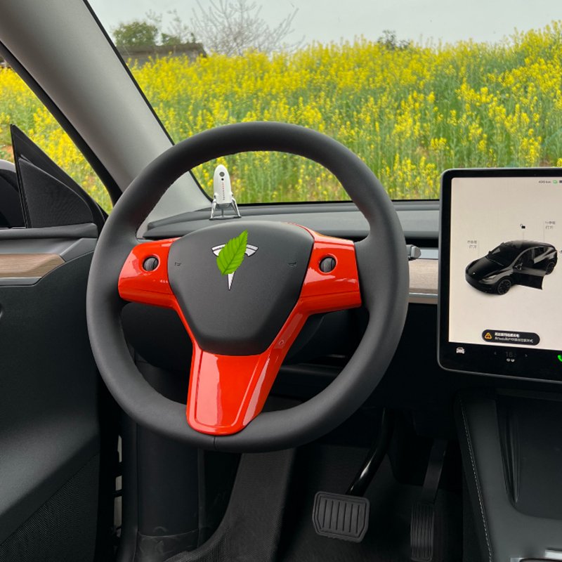 Steering wheel patch for Tesla Model 3 2021-2023.10 & Model Y 2020-2024