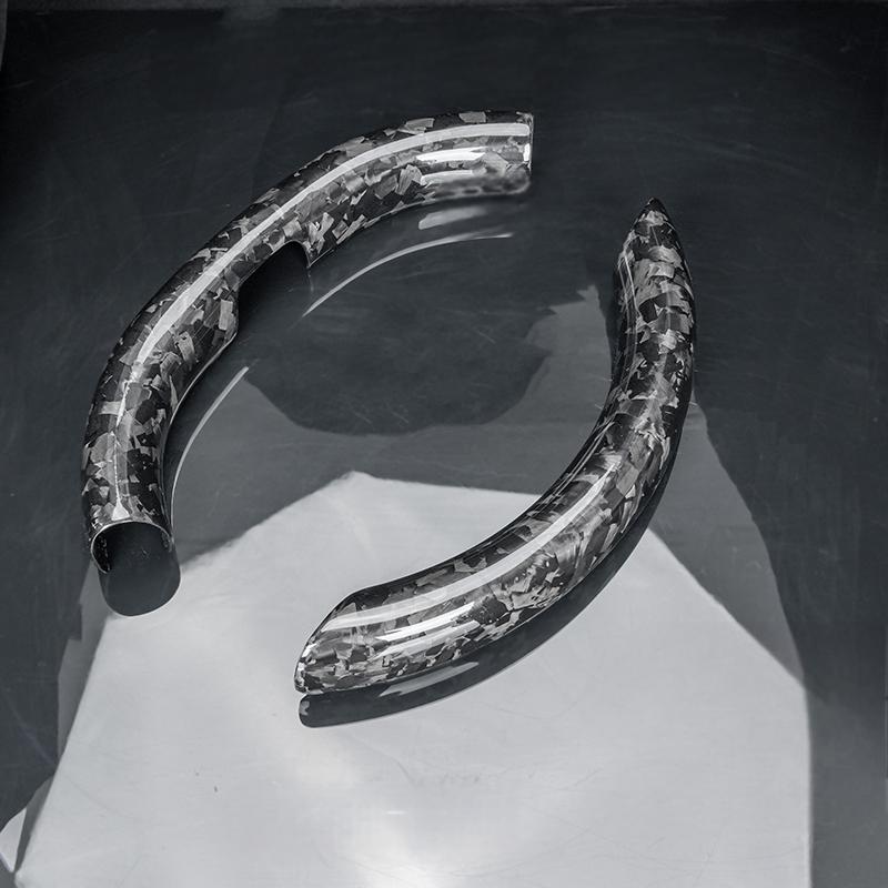 Steering Wheel Trim Covers for New Model Y & Model 3 Highland | Real Dry Carbon Fiber