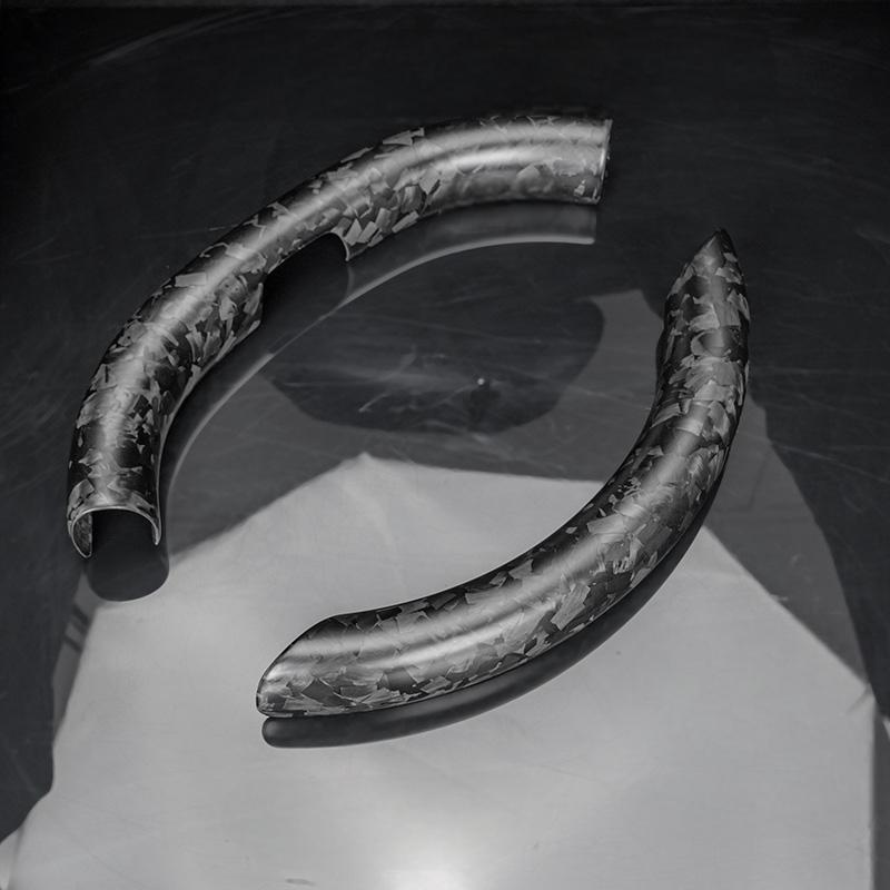 Steering Wheel Trim Covers for New Model Y & Model 3 Highland | Real Dry Carbon Fiber