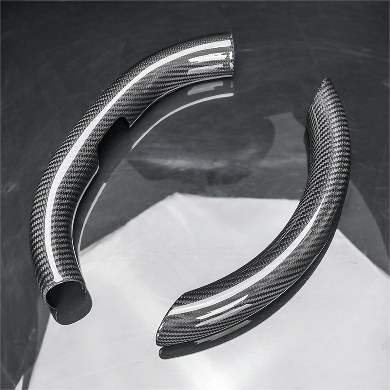 Steering Wheel Trim Covers for New Model Y & Model 3 Highland | Real Dry Carbon Fiber