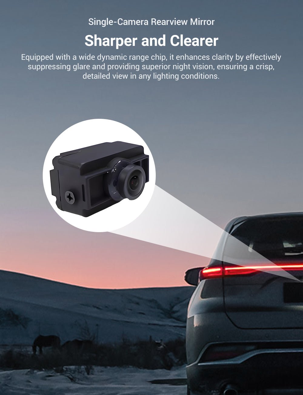 Streaming Rearview Mirror Recorder for Tesla Model 3 Highland / Model Y Juniper（HW4.0）