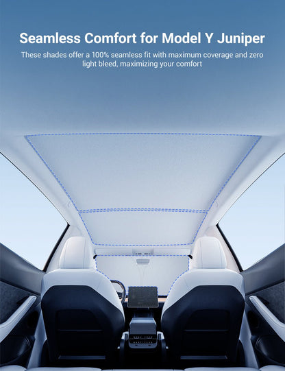 Summer Comfort Pack: Roof & Windshield Shades for Model Y Juniper (BFCM Flash Sale)
