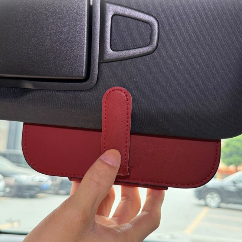 Sun Visor Glasses Case for Tesla