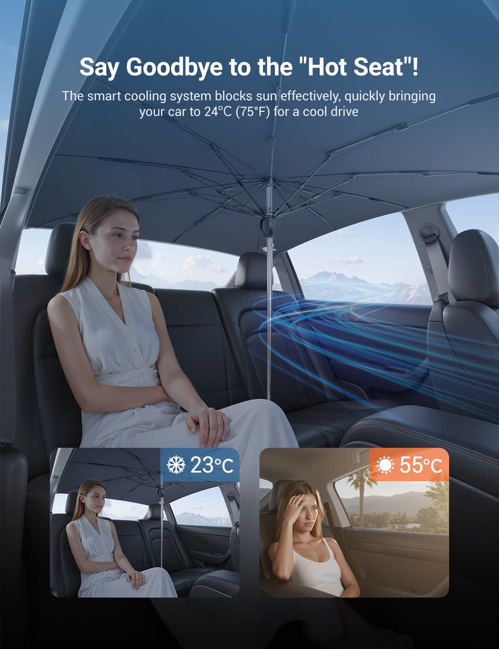 Sunroof Sunshade Umbrella for Tesla Model Y