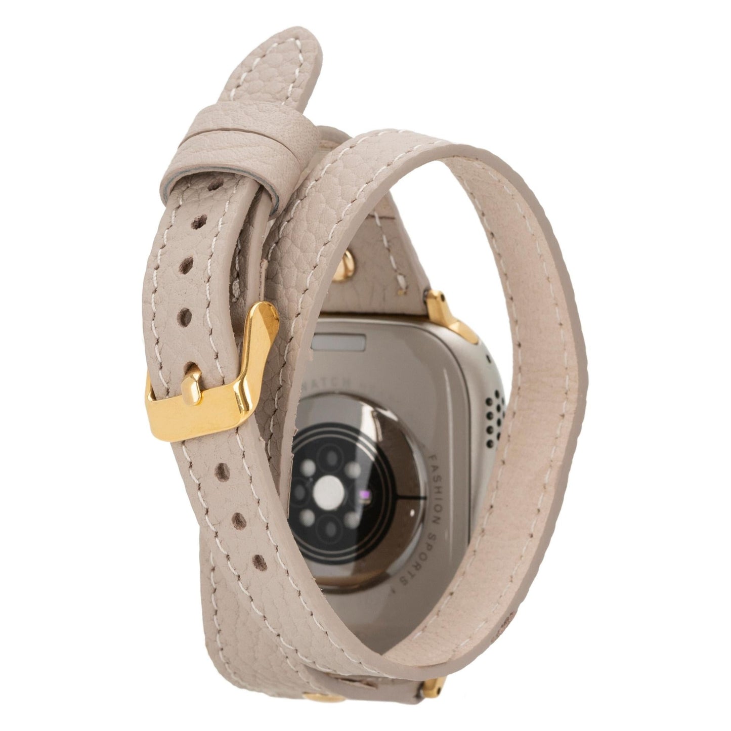 Syracuse Double Tour Leather Bands for Apple Watch 9, Ultra 2 and SE