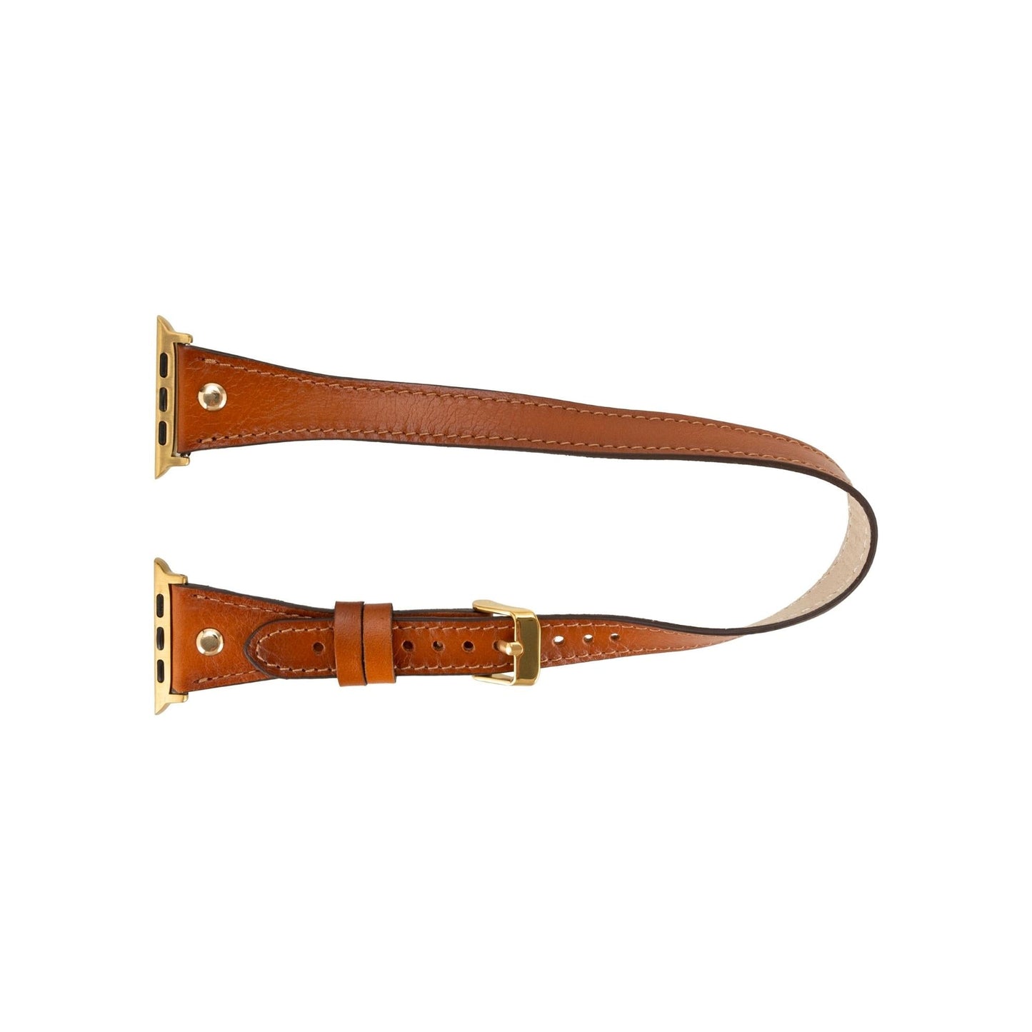 Syracuse Double Tour Leather Bands for Apple Watch 9, Ultra 2 and SE