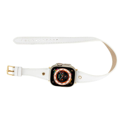 Syracuse Double Tour Leather Bands for Apple Watch 9, Ultra 2 and SE