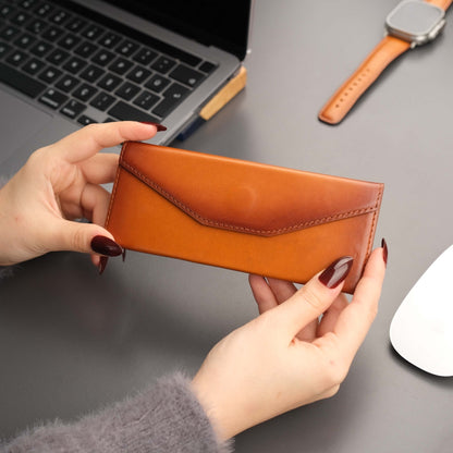 Triangle Leather Glasses Case – Vintage Eyewear Holder