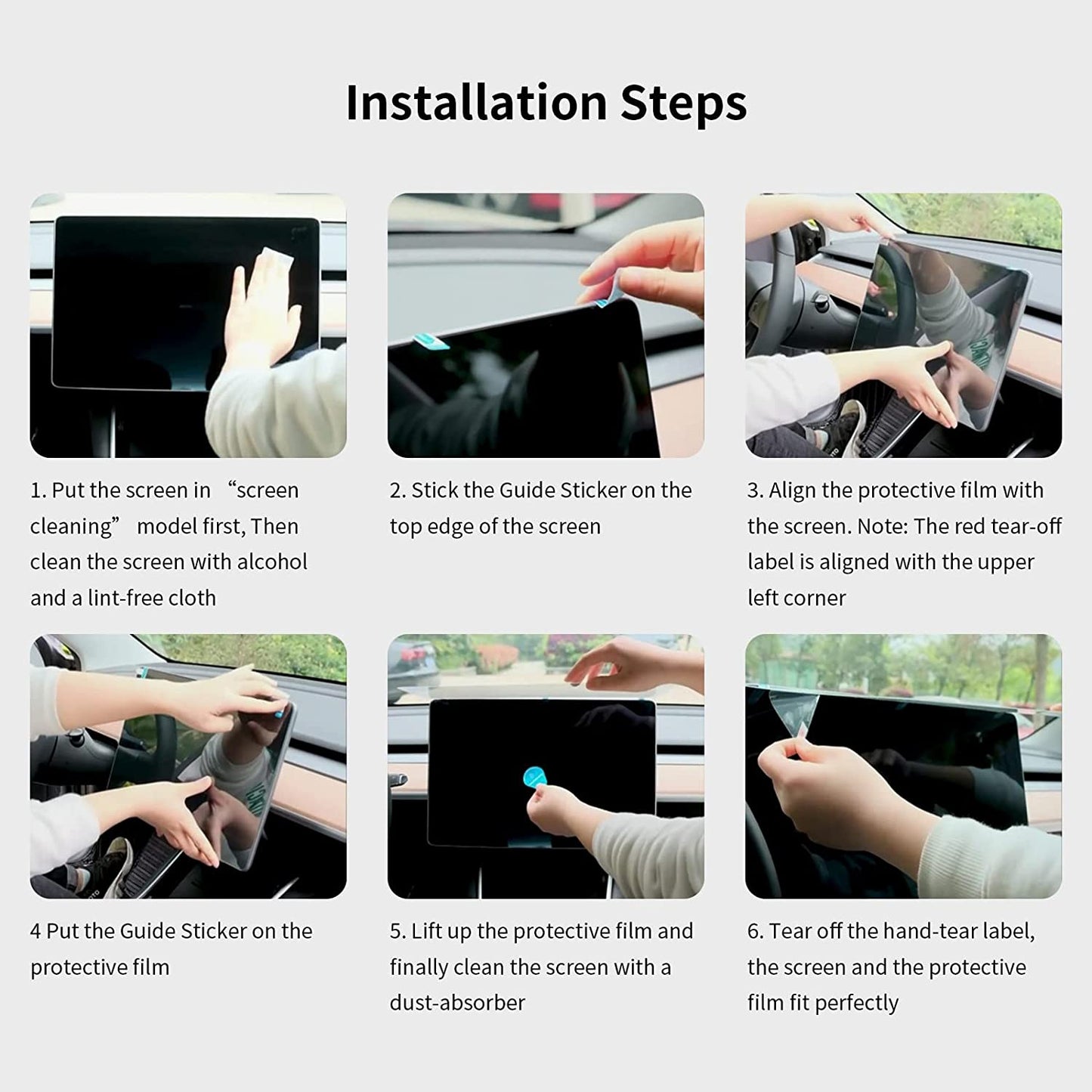 Tempered Glass Screen Protector for Model S/X【17 inch】
