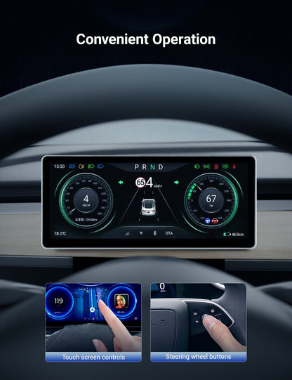 TESERY 10.25‘’ Android 4G Tesla Model 3 / Y Display LCD Instrument Dashboard Screen