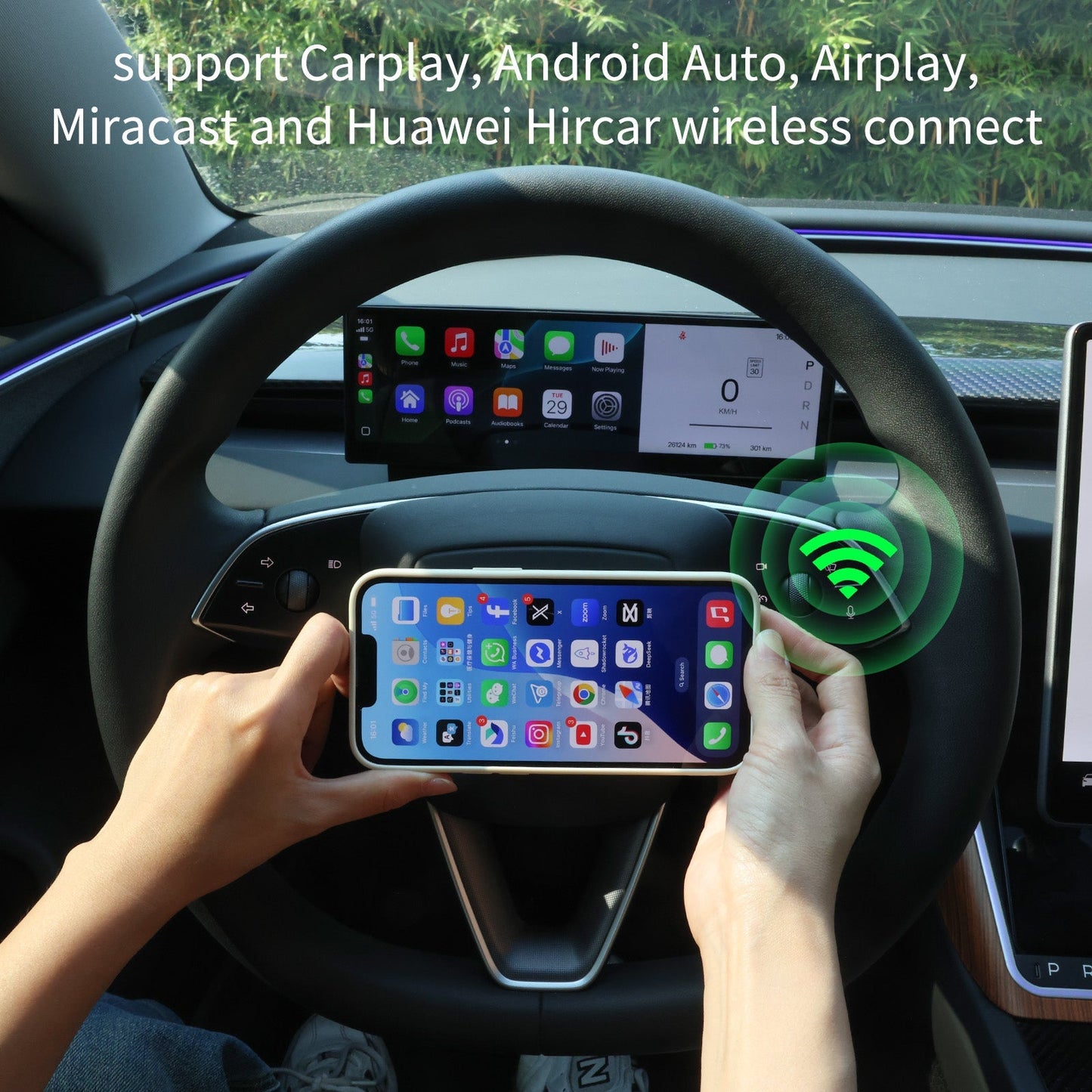 TESERY 10.88 Inch Touch Screen Instrument Cluster Dashboard Display for Model 3 / Y