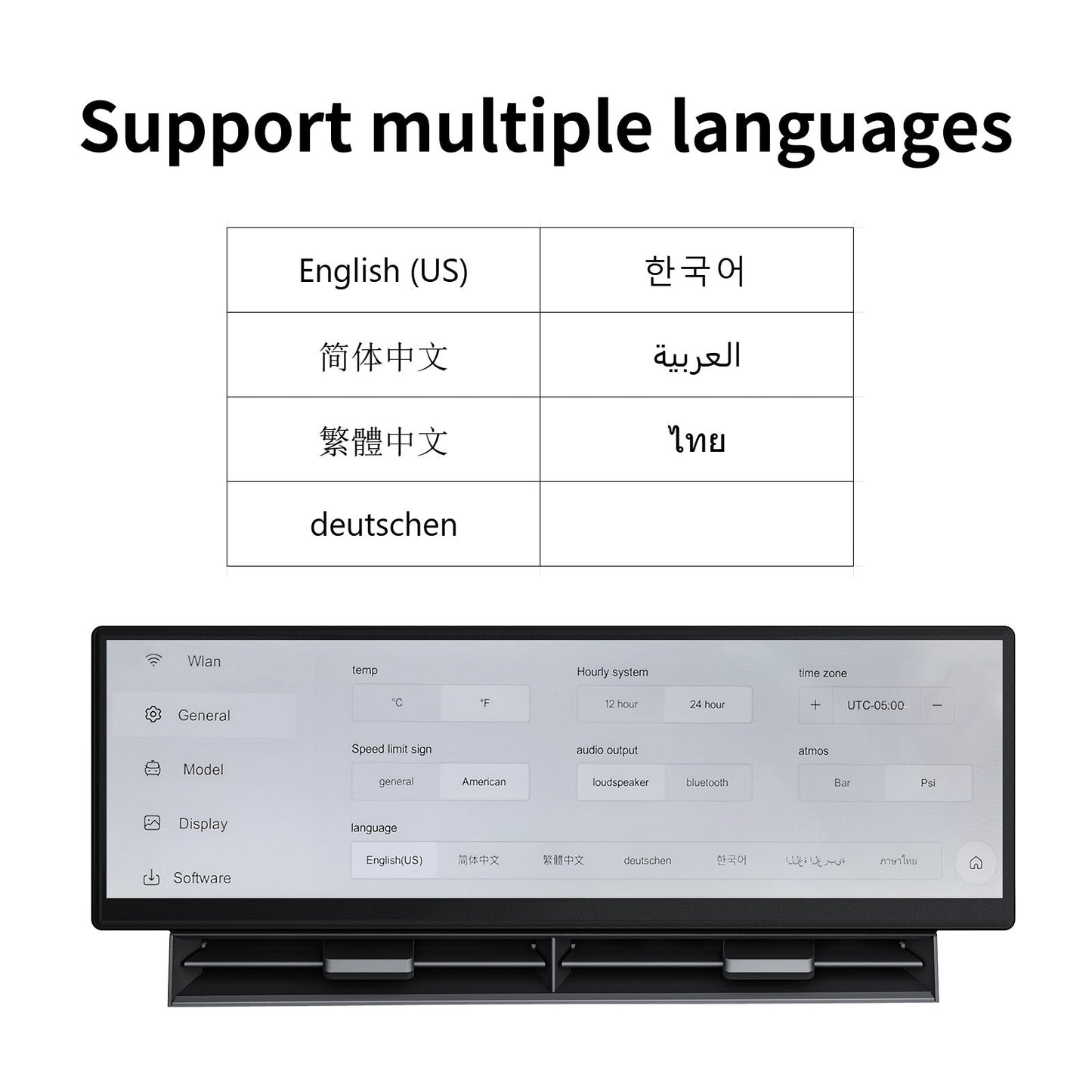 TESERY 10.88 Inch Touch Screen Instrument Cluster Dashboard Display for Model 3 / Y