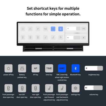 TESERY 10.88 Inch Touch Screen Instrument Cluster Dashboard Display for Model 3 / Y
