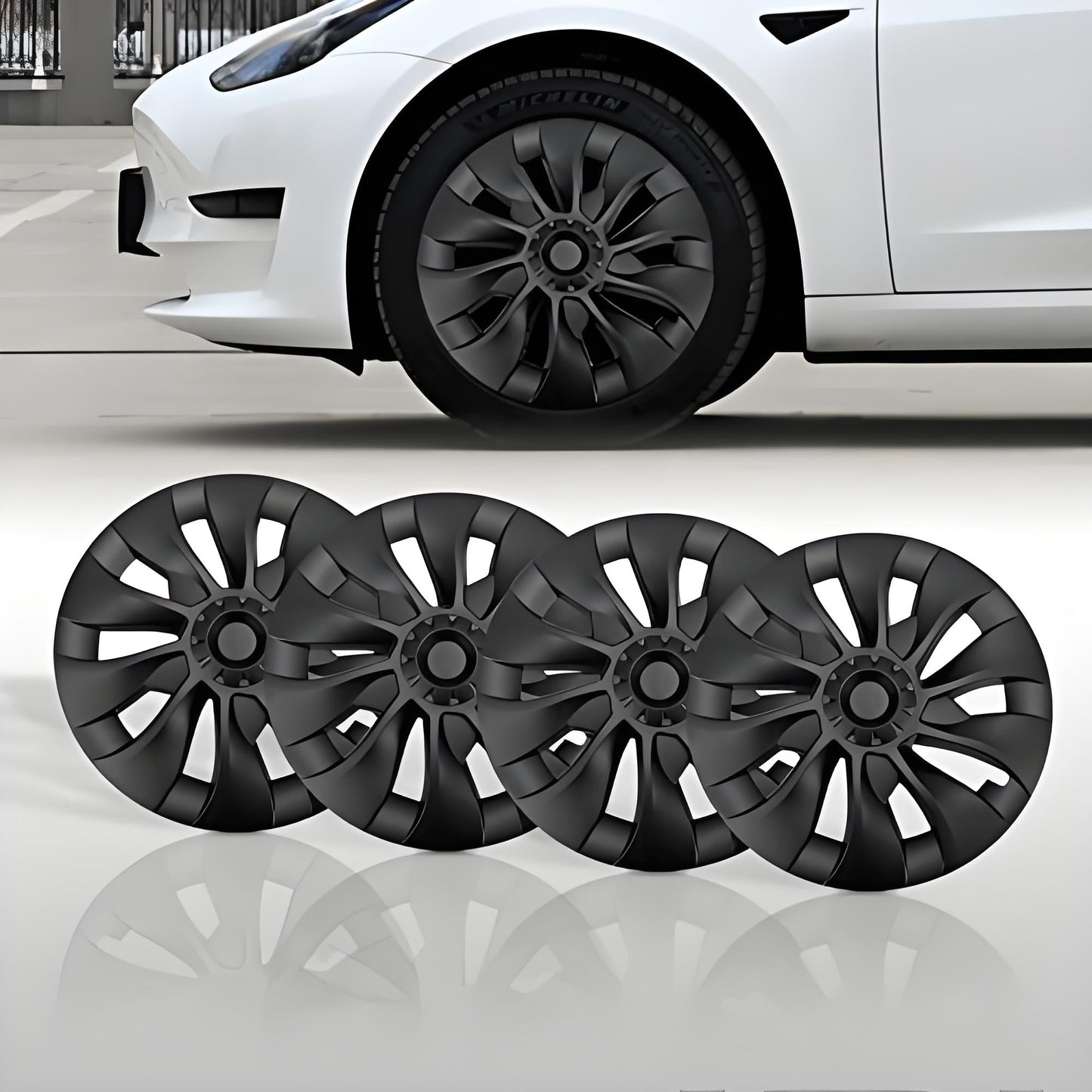TESERY 18″ 19″ 20″ Wheel Covers for Tesla Model 3 / Model Y (4PCS)