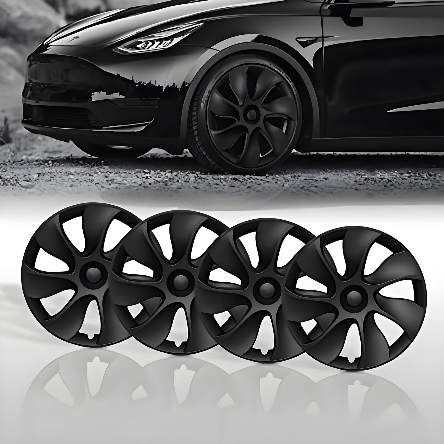 TESERY 18″ 19″ 20″ Wheel Covers for Tesla Model 3 / Model Y (4PCS)