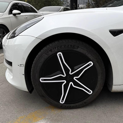 TESERY 18″ 19″ Starfish Style Hubcap for Tesla Model 3/Y (4PCS)