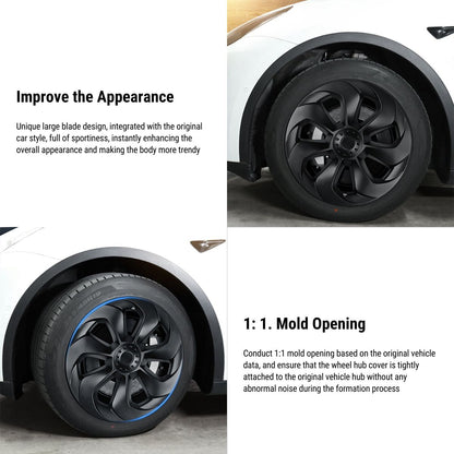 TESERY 19″ Big Blade Wheel Covers For Tesla Model Y (4PCS)