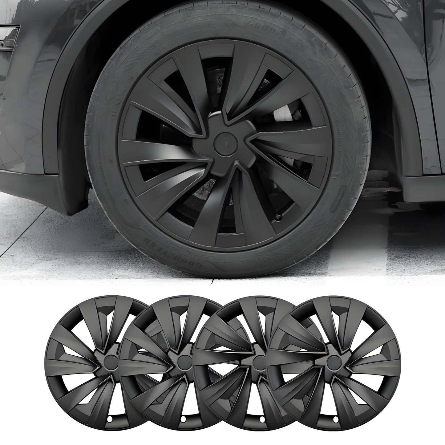 TESERY 19″ Cyclone Wheel Covers for Model Y Juniper (4PCS)