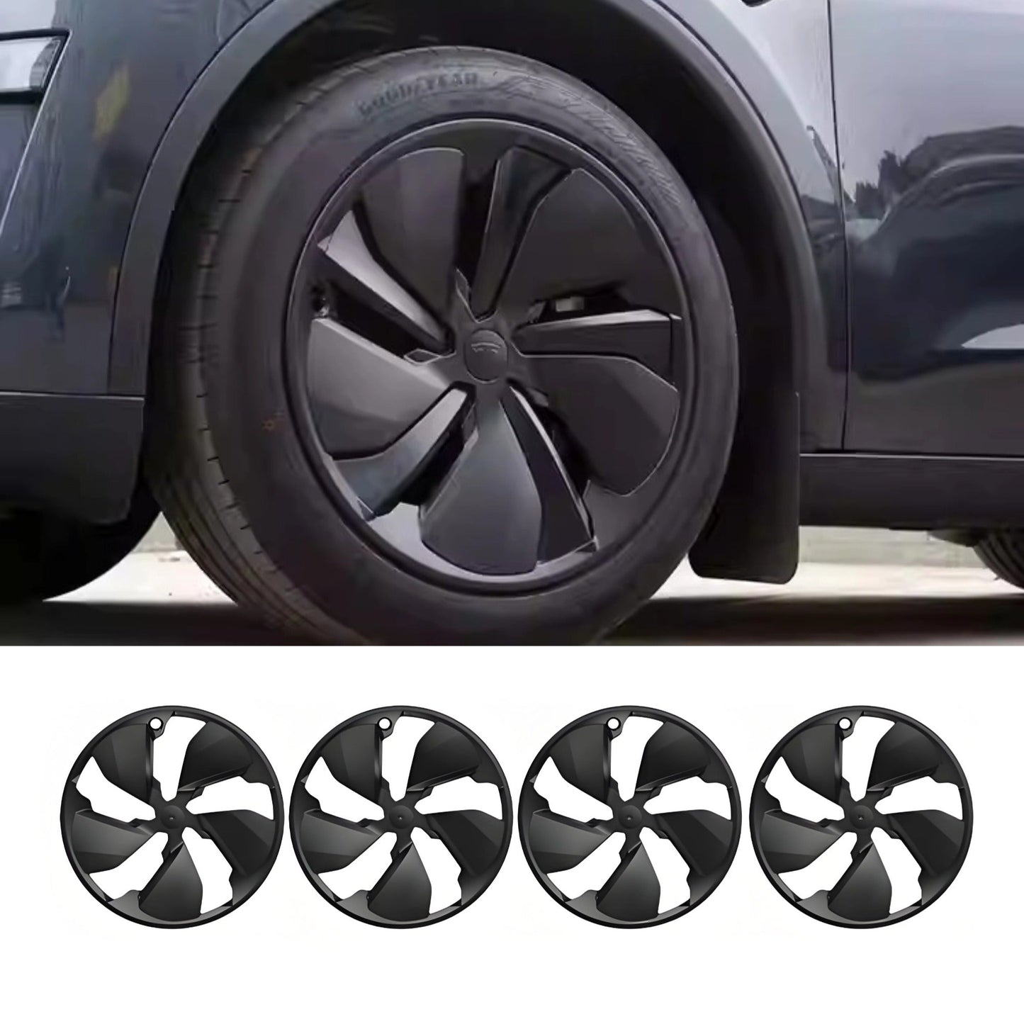 TESERY 19″ Full Wheel Covers for Model Y Juniper (4PCS)
