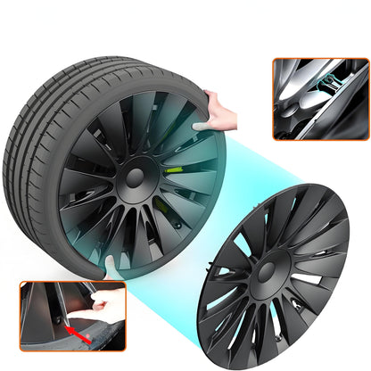 TESERY 19″ Performance Hub Caps For Tesla Model Y (4PCS)