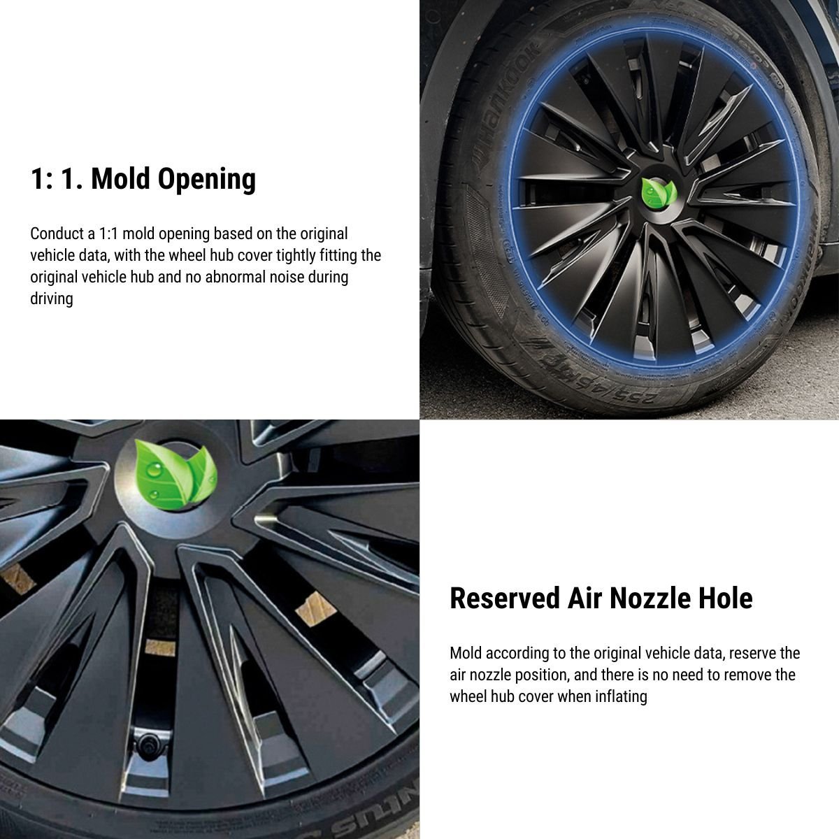 TESERY 19″ Turbo Wheel Cover For Tesla Model Y (4PCS)