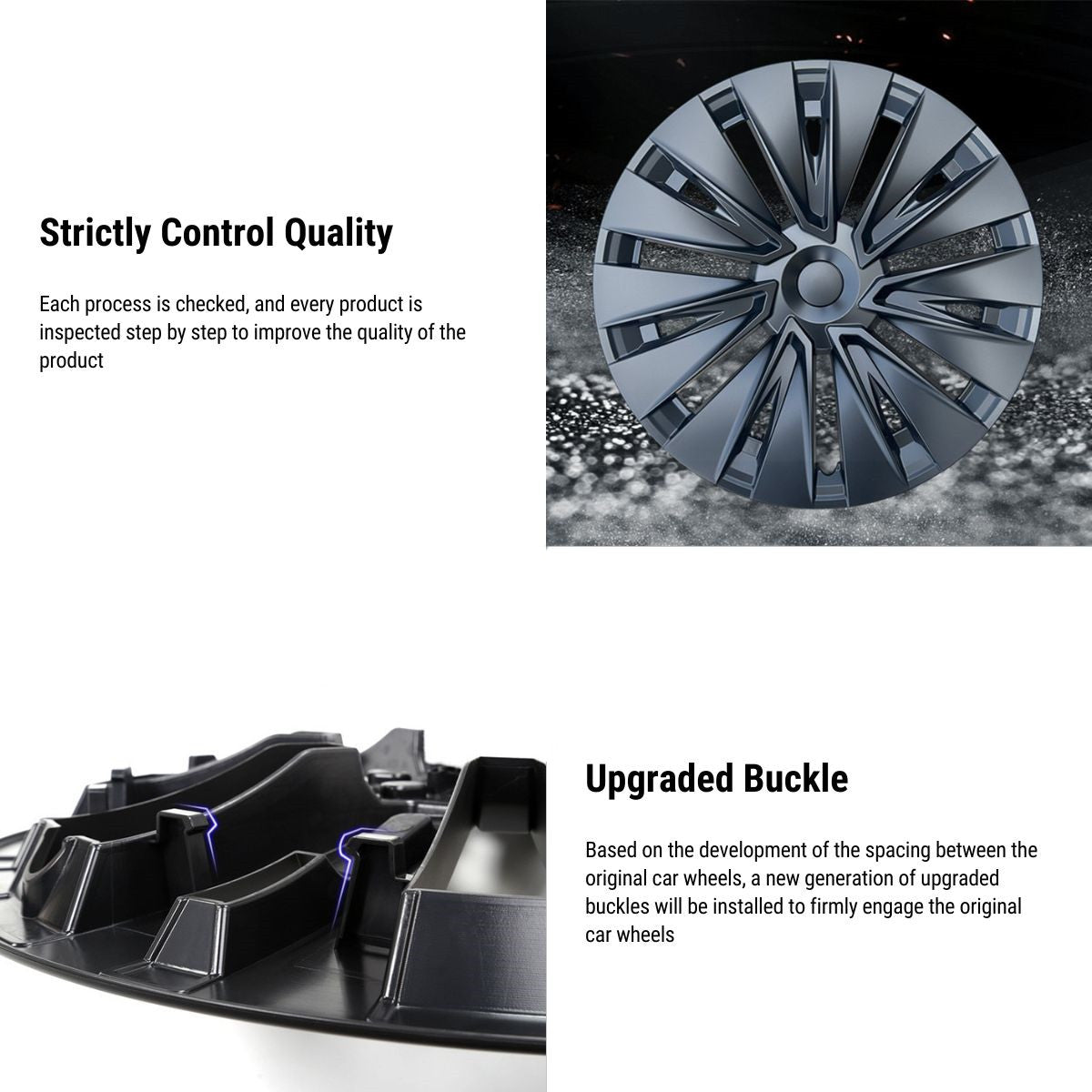 TESERY 19″ Turbo Wheel Cover For Tesla Model Y (4PCS)