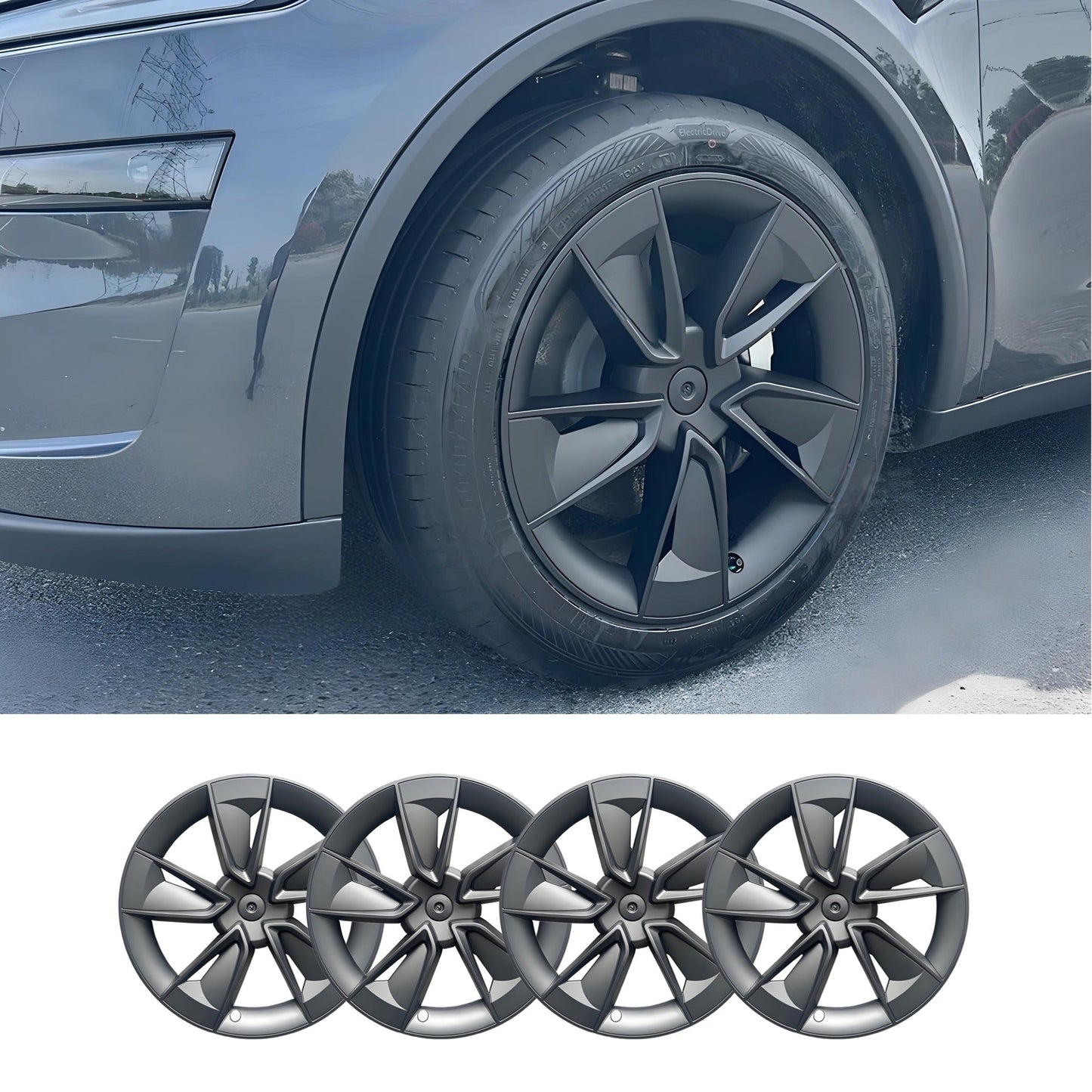 TESERY 19″ Wheel Covers for Model Y Juniper (4PCS)