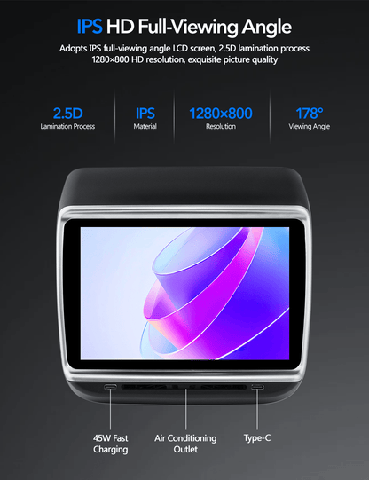 TESERY 7.2" 7.5" Rear Seat Entertainment System for Tesla Model 3/Y