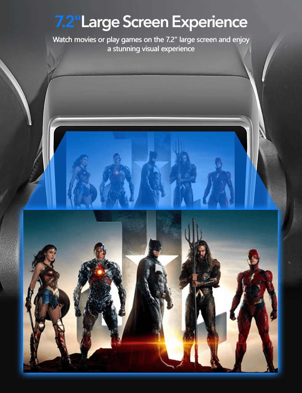 TESERY 7.2" 7.5" Rear Seat Entertainment System for Tesla Model 3/Y