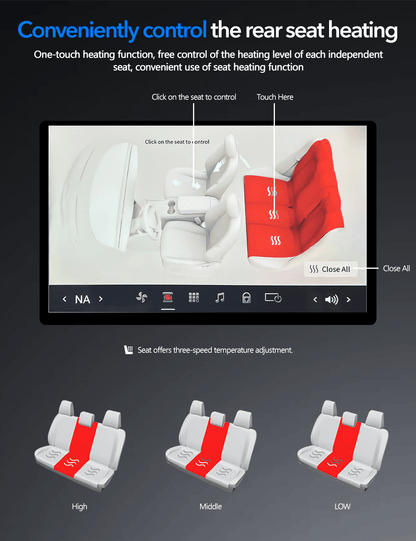 TESERY 7.2" 7.5" Rear Seat Entertainment System for Tesla Model 3/Y
