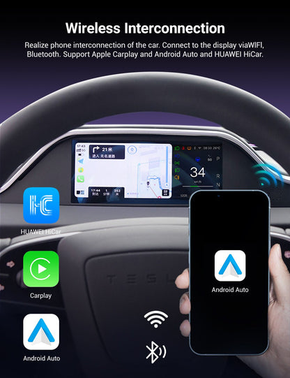 TESERY 8.9'' Integrated Dashboard Display with Ambient Lighting for Model 3 Highland / Model Y Juniper