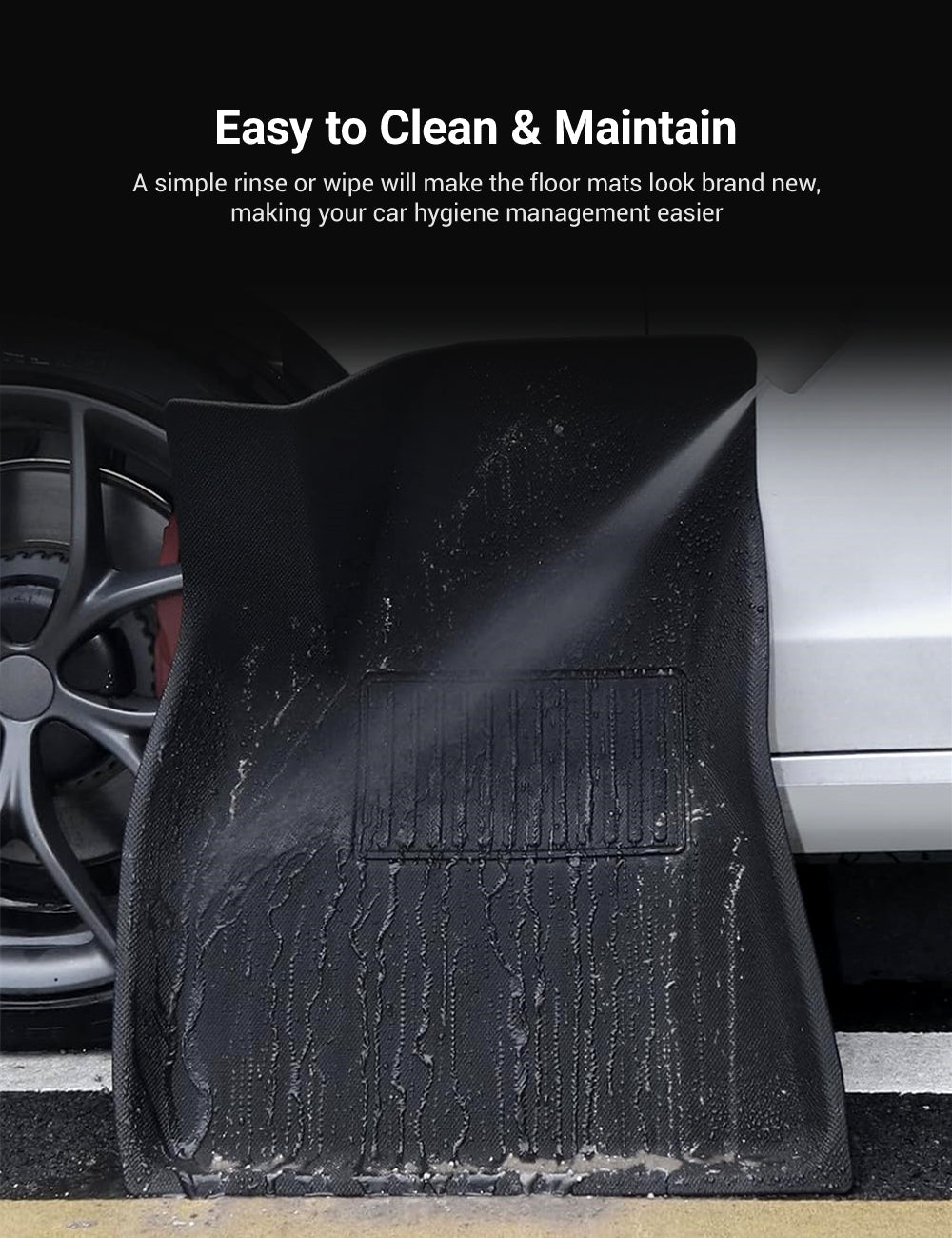 TESERY All Weather 3D Floor Mats for Tesla Model Y & Model 3 Highland