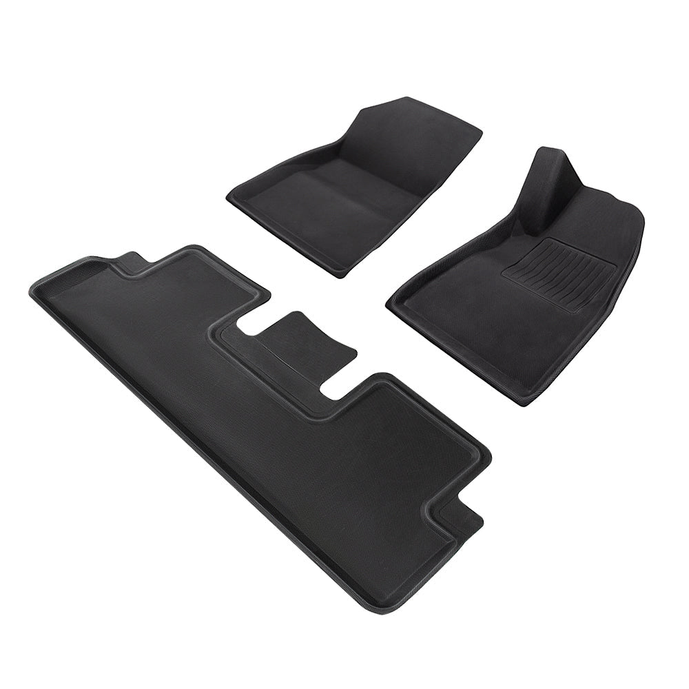 TESERY All Weather 3D Floor Mats for Tesla Model Y & Model 3 Highland