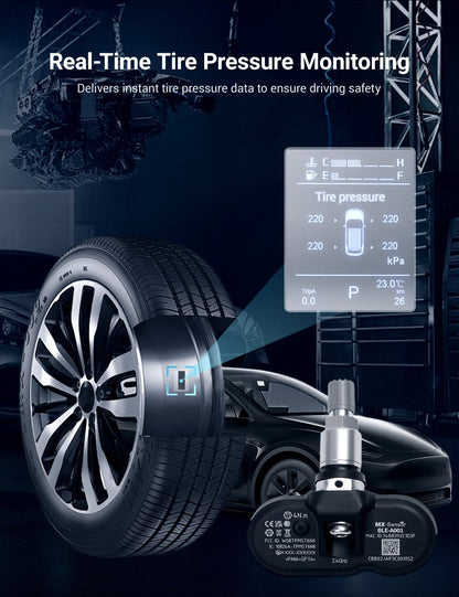 TESERY BLE Bluetooth Tire Pressure Monitoring Sensor(TPMS) for Model 3/Y/S/X