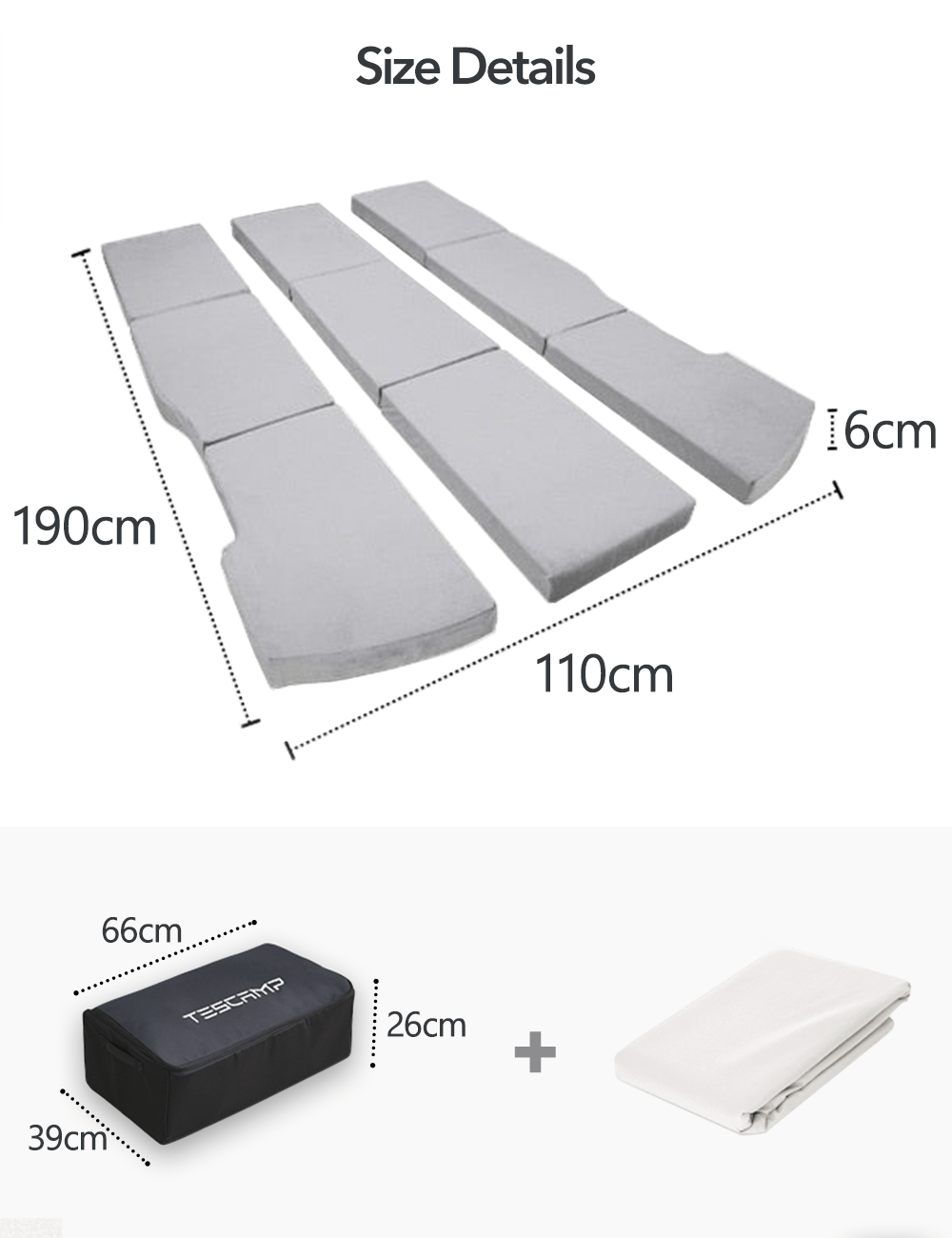 TESERY Camping Mattress for Tesla Model Y