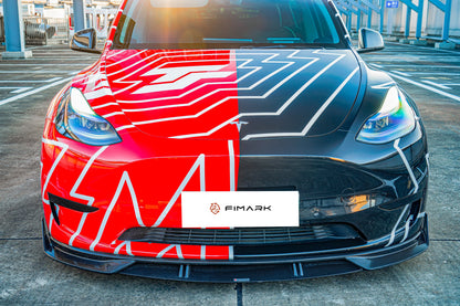 TESERY Carbon Fiber Front Lip for Tesla Model Y