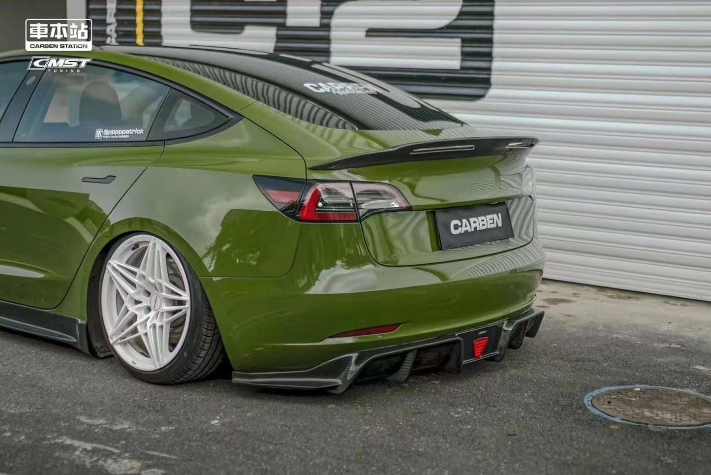 TESERY Carbon Fiber Rear Spoiler Ver.4 for Tesla Model 3