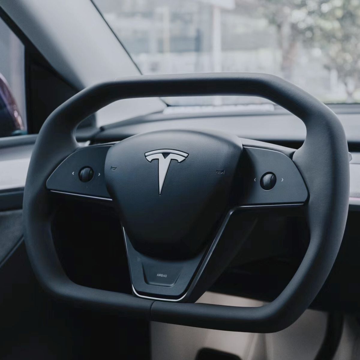 TESERY Cyber Steering Wheel for Tesla Model 3 / Y【Cybertruck Style】