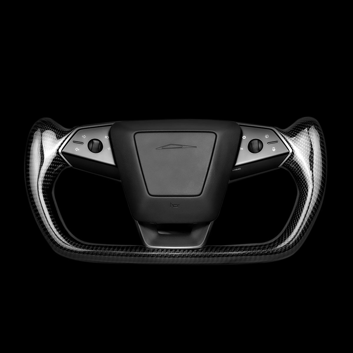 TESERY Cybertruck Carbon Fiber Yoke Steering Wheel