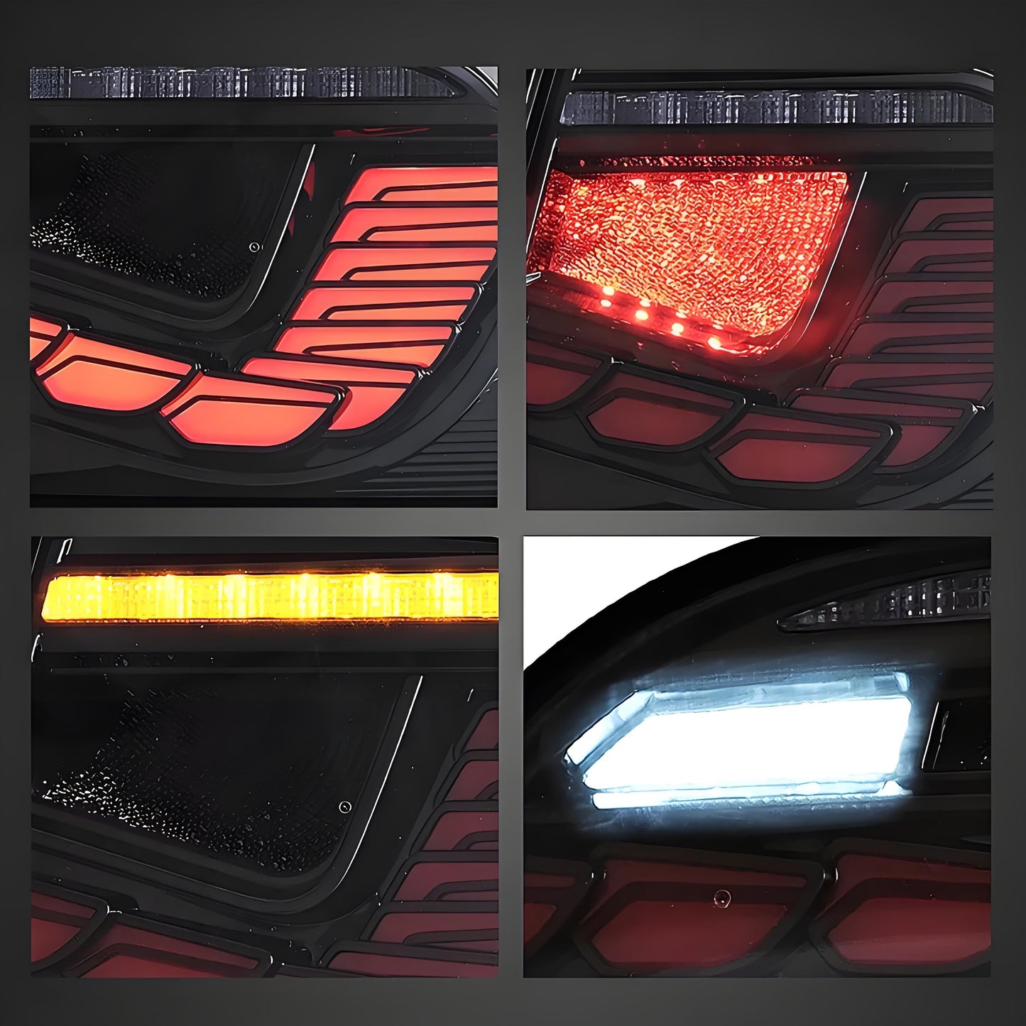 TESERY Dragon Scale Tail Lights for Model 3/Y