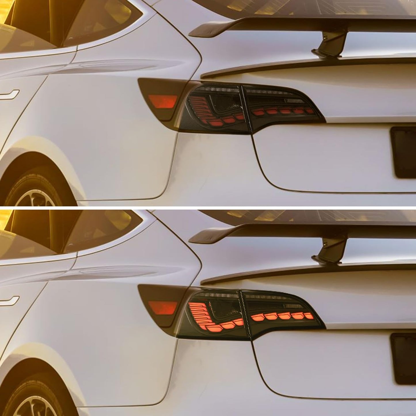 TESERY Dragon Scale Tail Lights for Model 3/Y