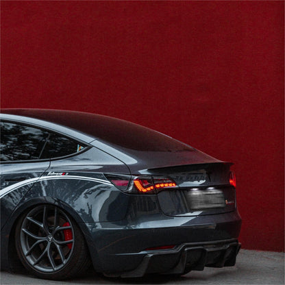 TESERY Dragon Scale Tail Lights for Model 3/Y