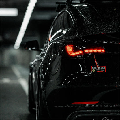 TESERY Dragon Scale Tail Lights for Model 3/Y