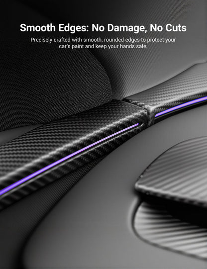 TESERY Dry Carbon Fiber Door Trim Cover for Tesla Model Y Juniper