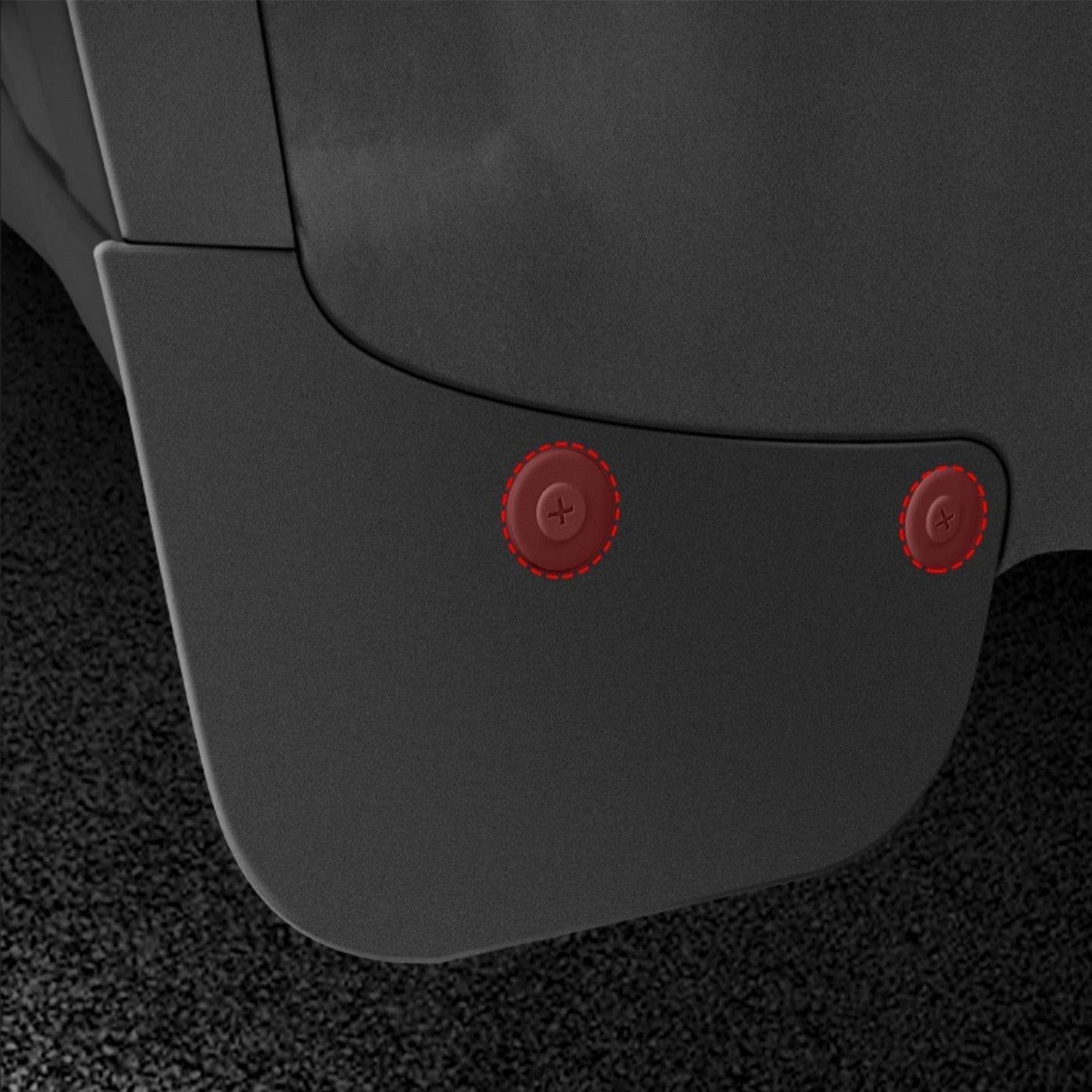 TESERY Hidden Form Mudflaps Kit for Model 3 Highland / Y (4PCS)