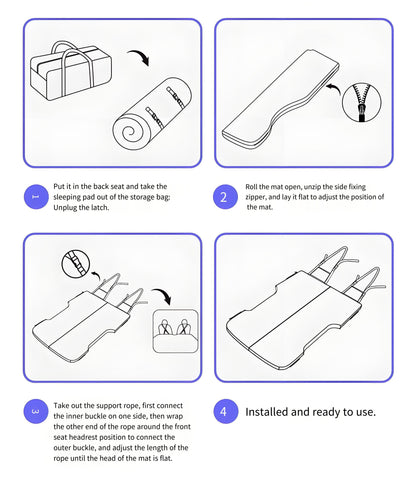 TESERY Ice-Feel Cooling Mattress for Tesla Model Y Juniper