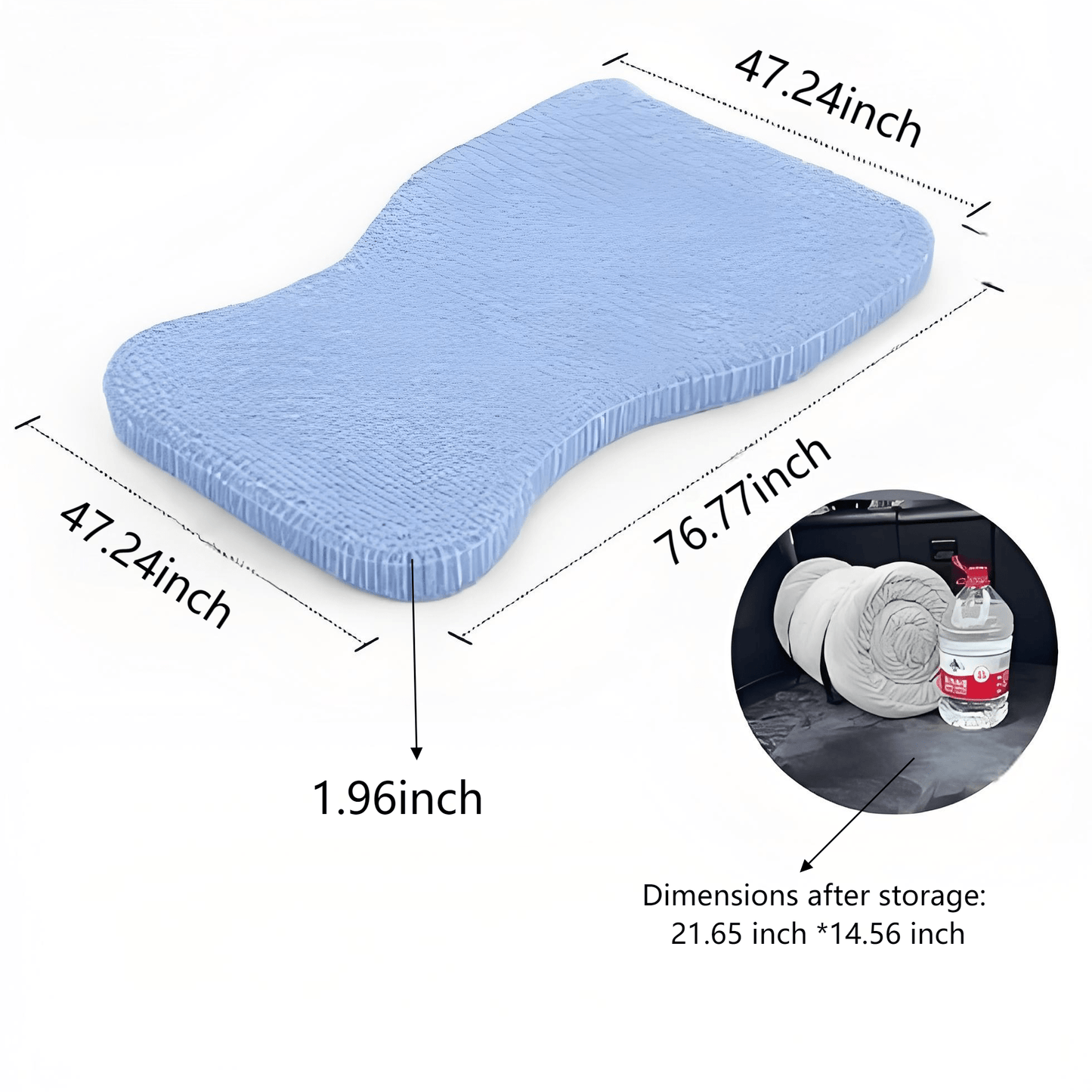 TESERY Ice-Feel Cooling Mattress for Tesla Model Y Juniper