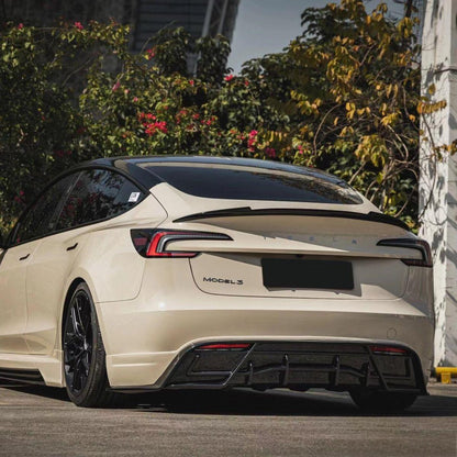 TESERY Model 3 Highland Rear Trunk Spoiler - Carbon Fiber Exterior Mods